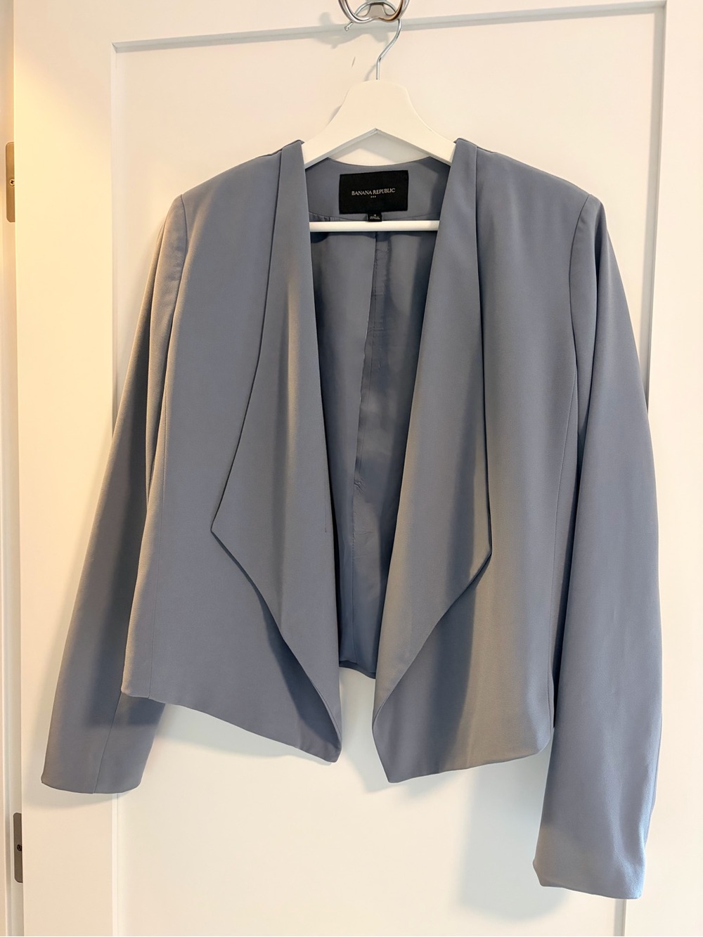Banana Republic Women's Gray Open Draped Blazer